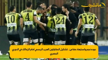 عودة نجم واستبعاد مفاجئ.. تشكيل المقاولون العرب الرسمي أمام الزمالك في الدوري المصري
